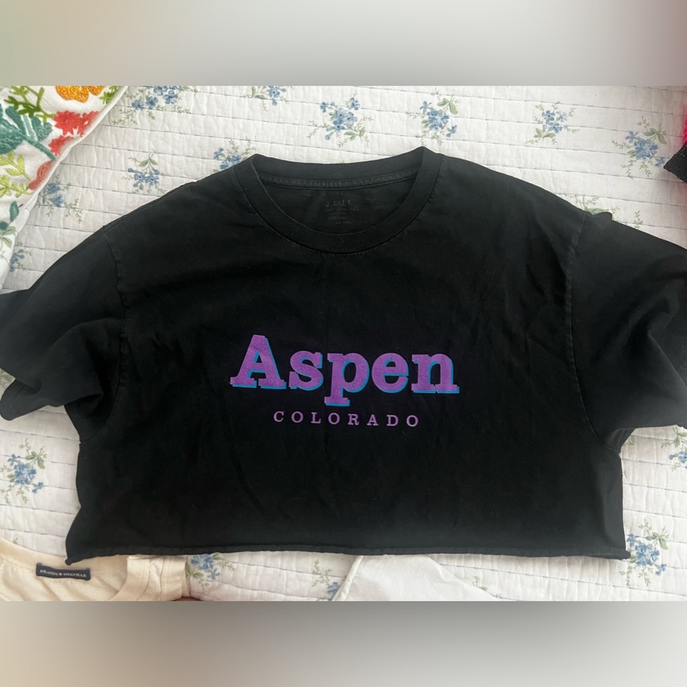 J.GALT-Brandy Melville Top! Never Worn! Cropped above the waist/oversized style